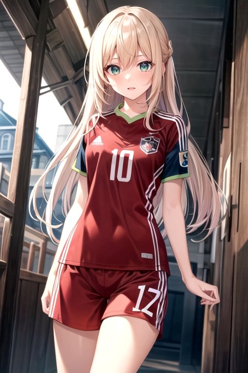 Small Breast, Football (soccer) Player, Medium Length Hentai AI Porn