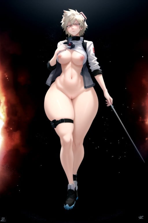 Nu, Bakugou Mitsuki (my Hero Academia), AsqueadaPorno IA Hentai