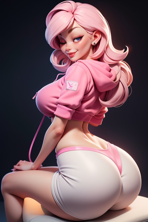 On The Couch, Round Huge Hips, High Resolution Face Hentai AI Porn
