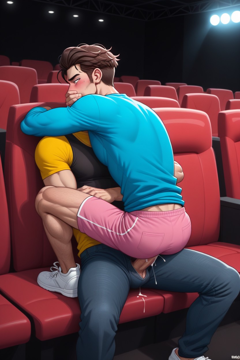 Man, Full Bodies, Hug AI Gay Porn