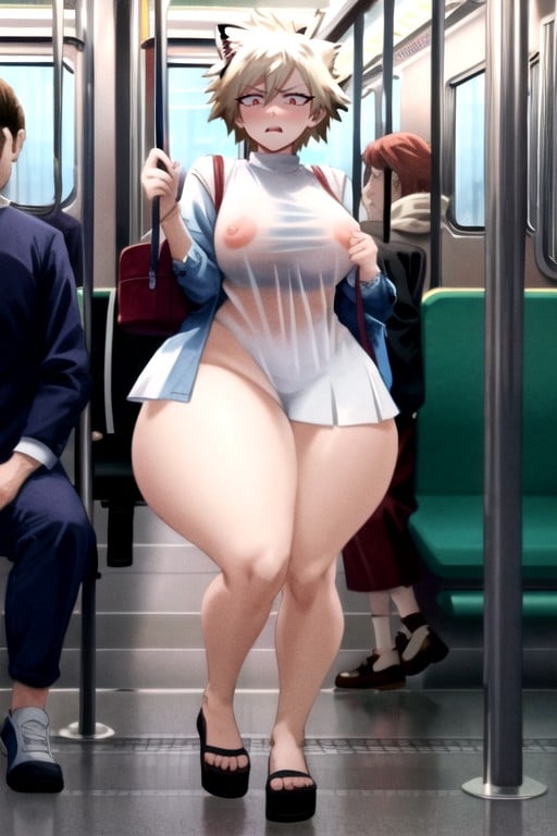 Cuerpo Completo, Desnuda, Bakugou Mitsuki (my Hero Academia)Hentai IA