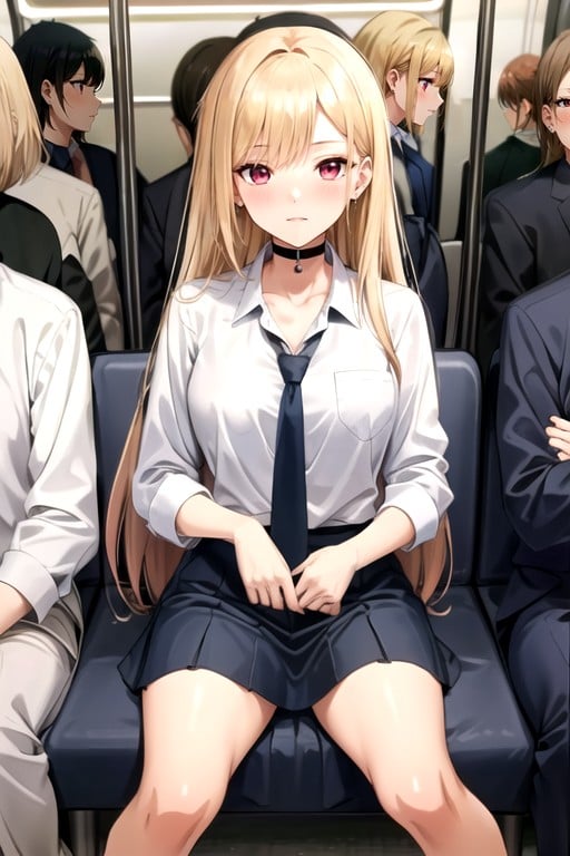 Full Body, Train, Many People Around Hentai AI Porn