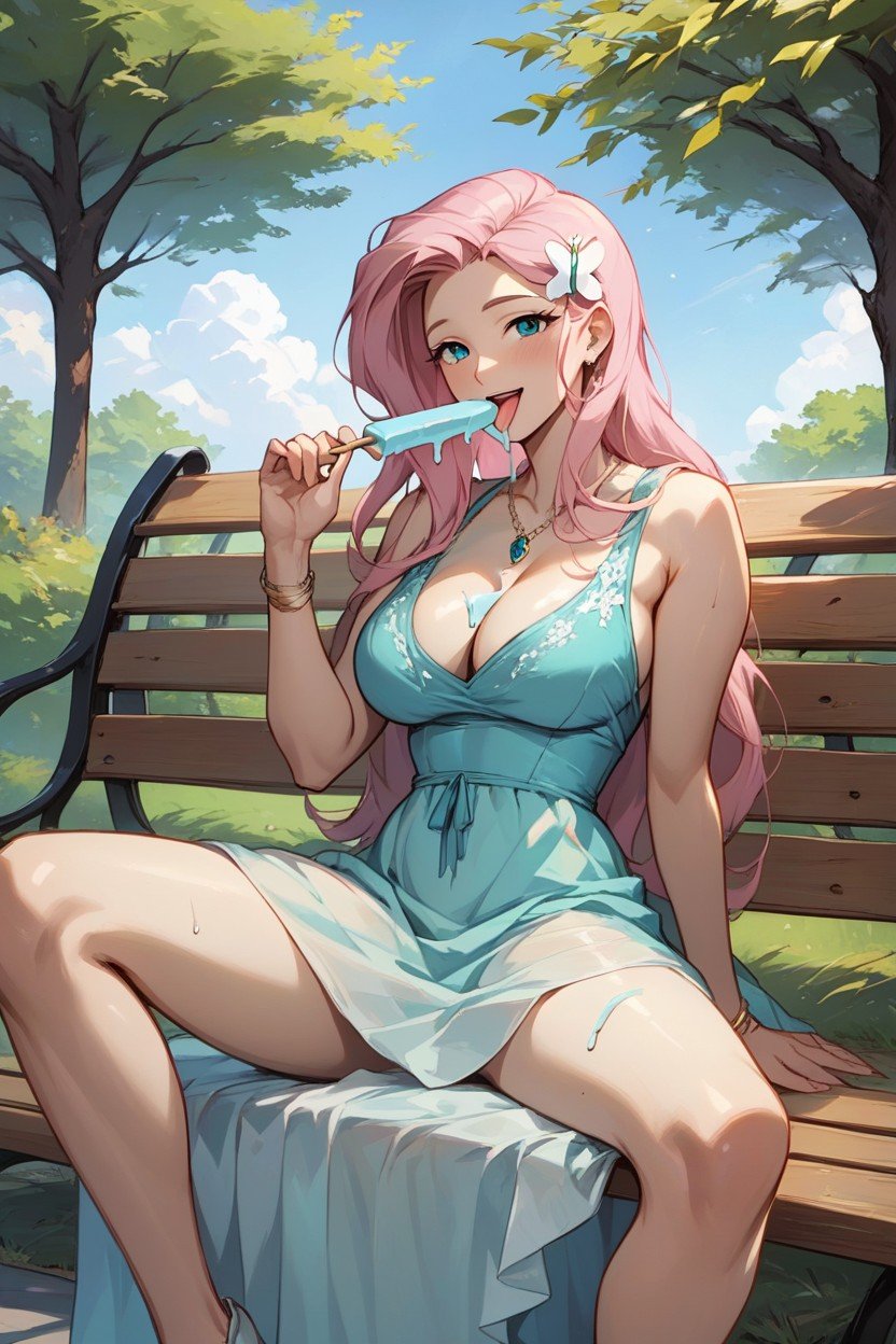 Holding Ice Popsicle, Parque, Fluttershy From Equestria WomenPorno shemale IA