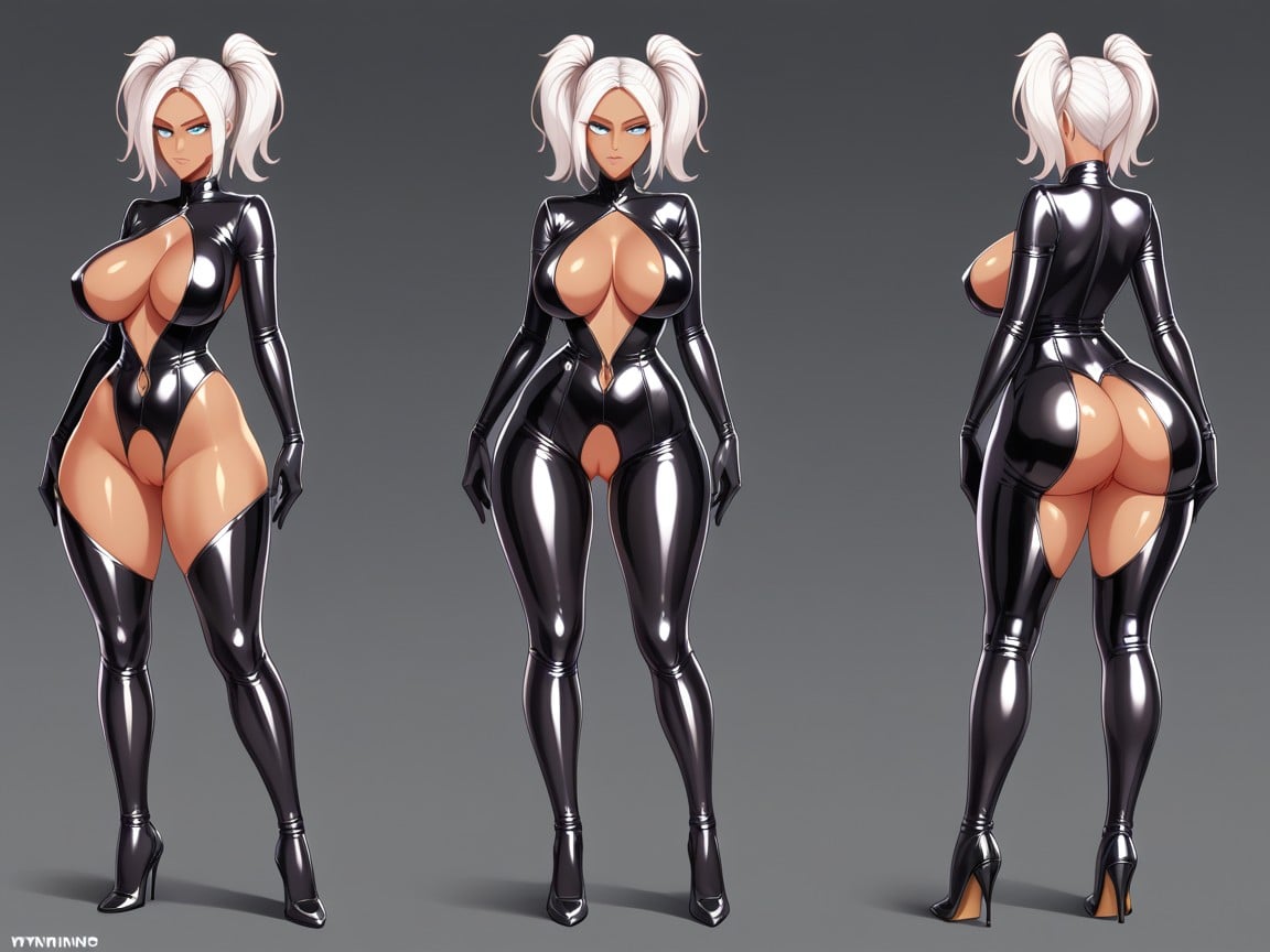Standing, Crotchless, Hyper Wide Hips Hentai AI Porn