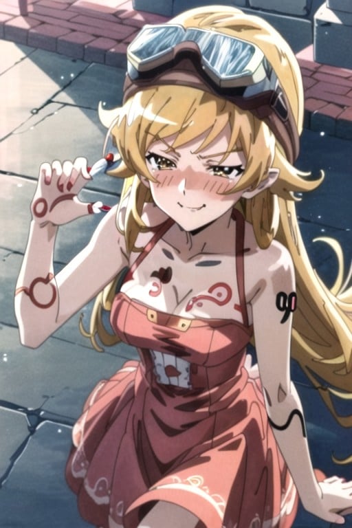 Traviesa, Delgada, Oshino Shinobu (bakemonogatari)Hentai IA