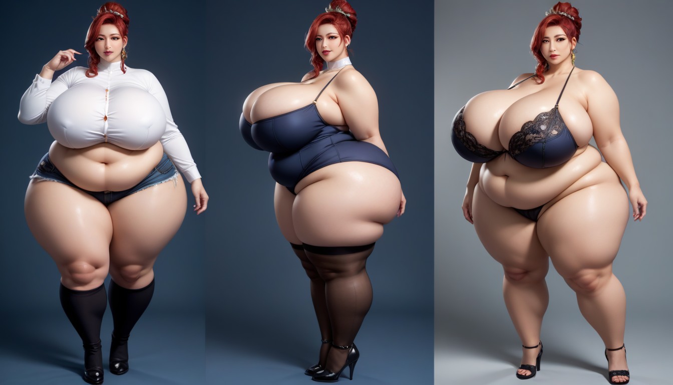 Unreal Gargantuan Ass, Breast Expansion, Asian BBW AI Porn