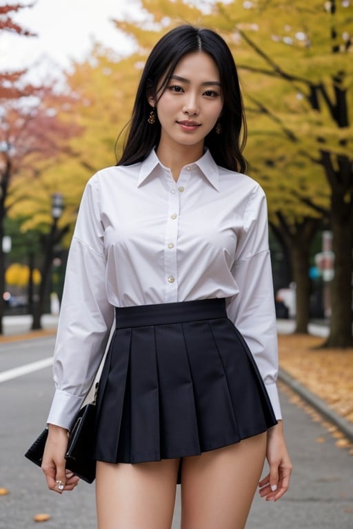 制服, 透视裙底, 日本人人妖AI色情