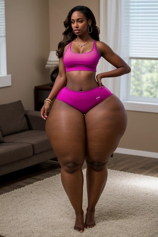 Gigantic Hips, Panties, Dark Skinned FemaleニューハーフAIポルノ