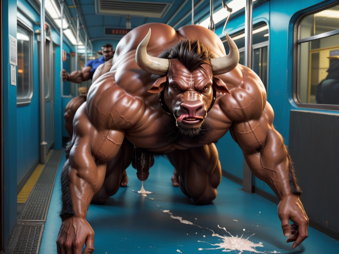 Mythical Monster, Anal Sex, Large Powerful Broad Shoulders AI Gay Porn