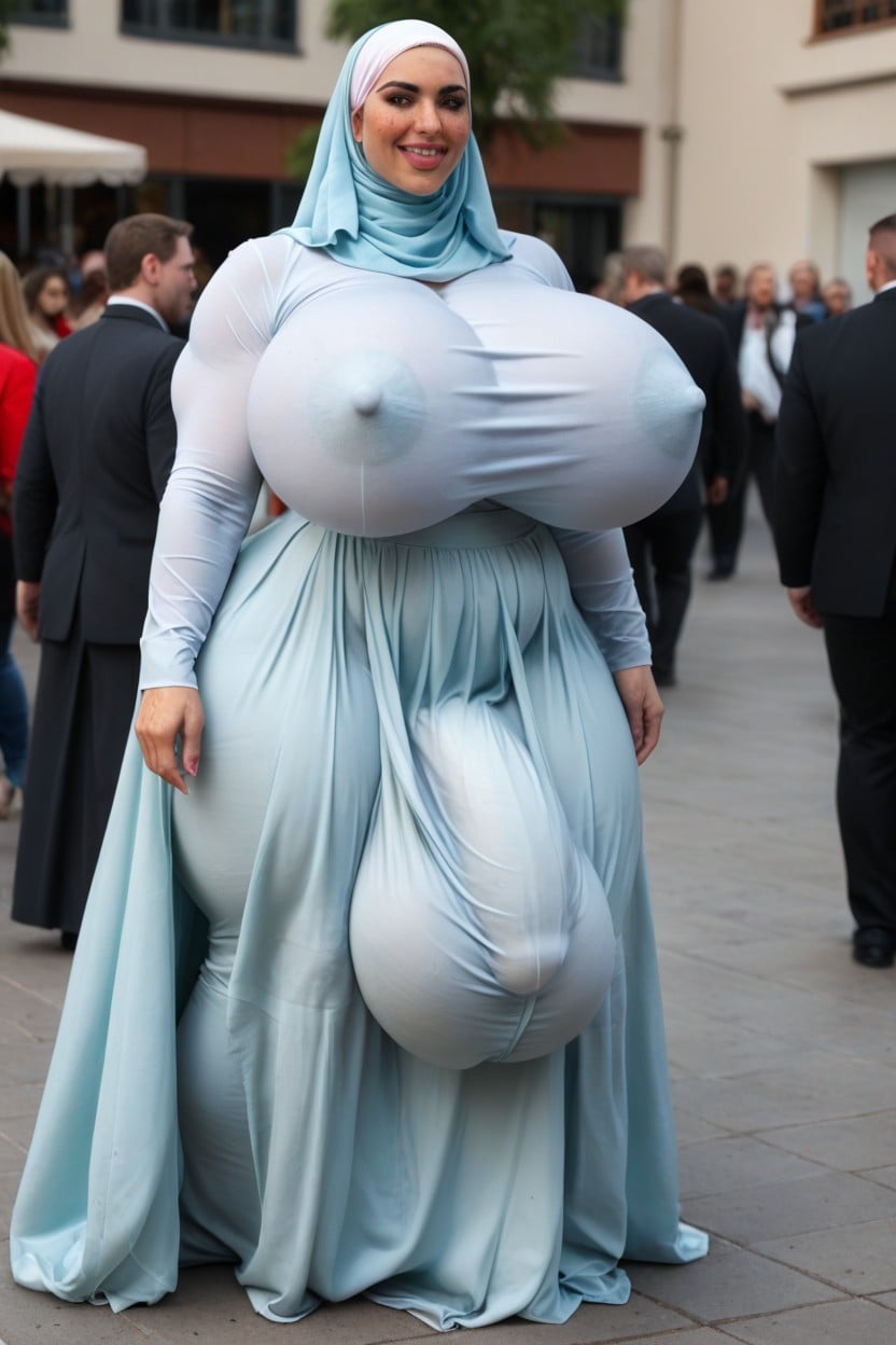 Muscular Woman, Tall, Breast Expansion Shemale AI Porn