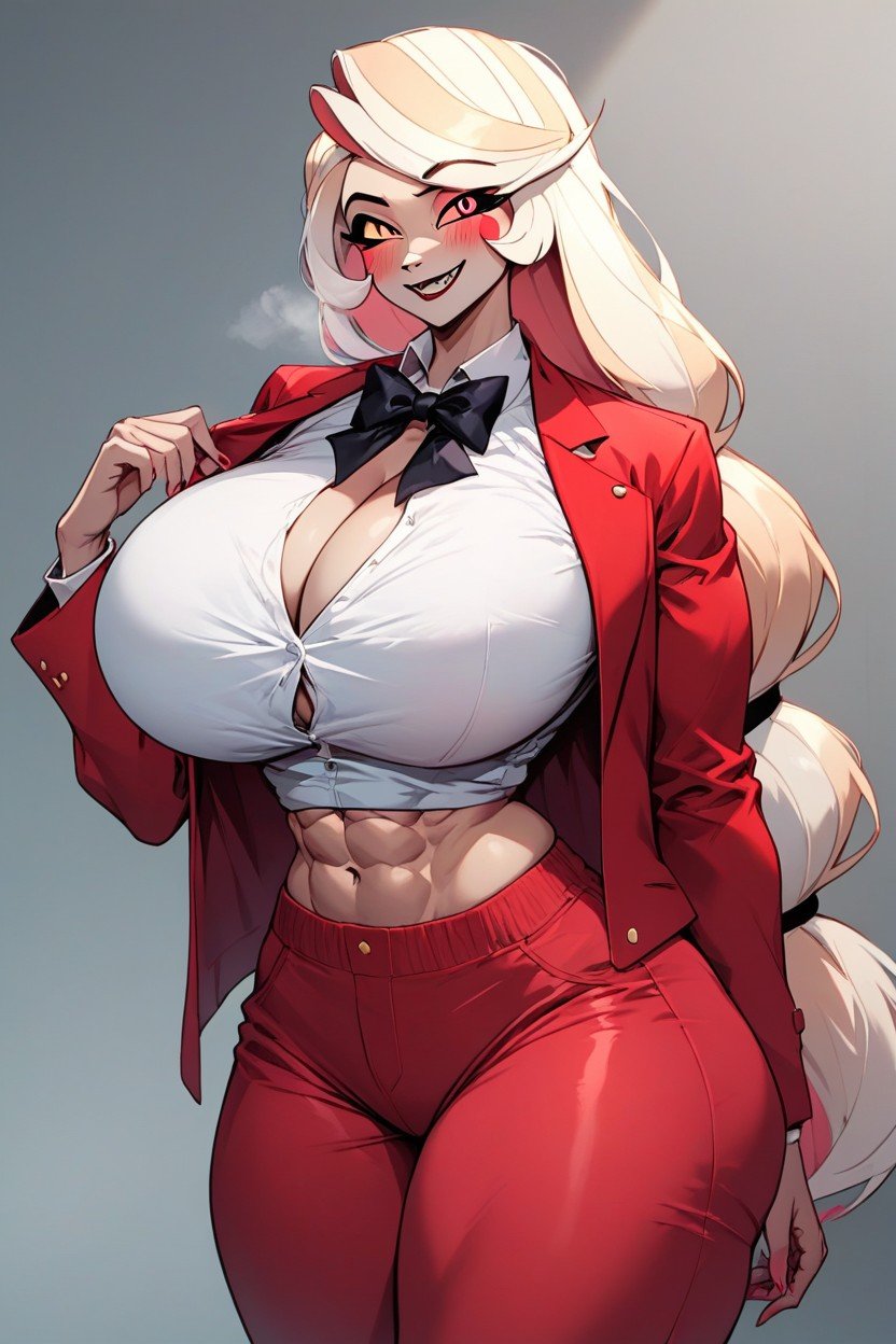 Red Suit, Bow Tie, Charlie Morningstarhazbin HotelPorno IA Hentai