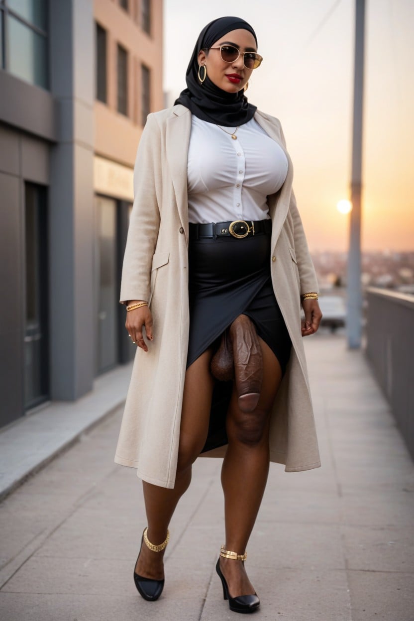 New York, Full Body, Side View Shemale AI Porn