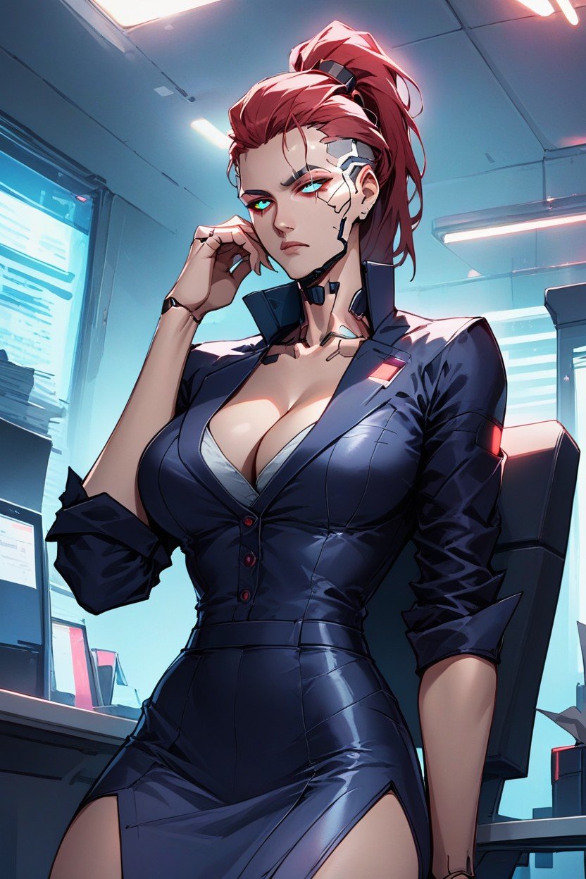 Head Cyberwear, Face Cyberware, BureauPorno IA Hentai