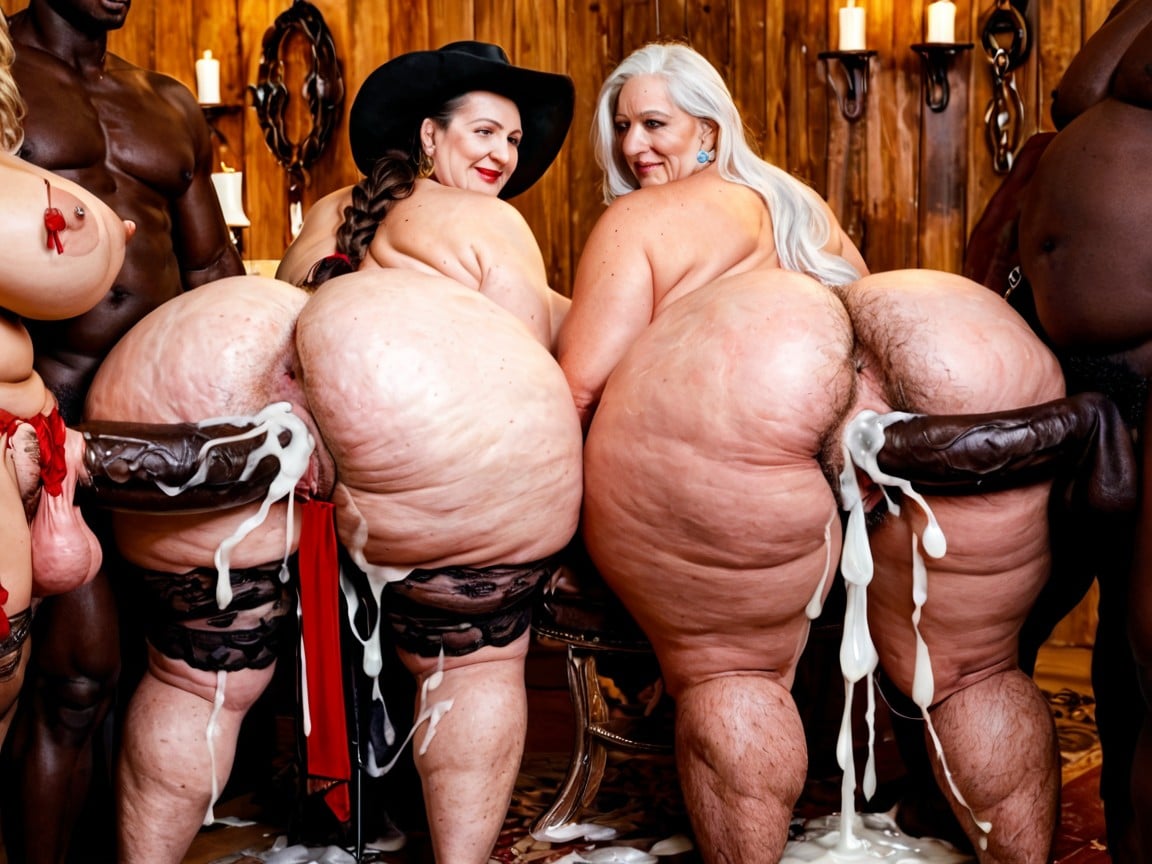 African Men, Hyper Creampie, Hairy Pubic Hair Porno BBW IA
