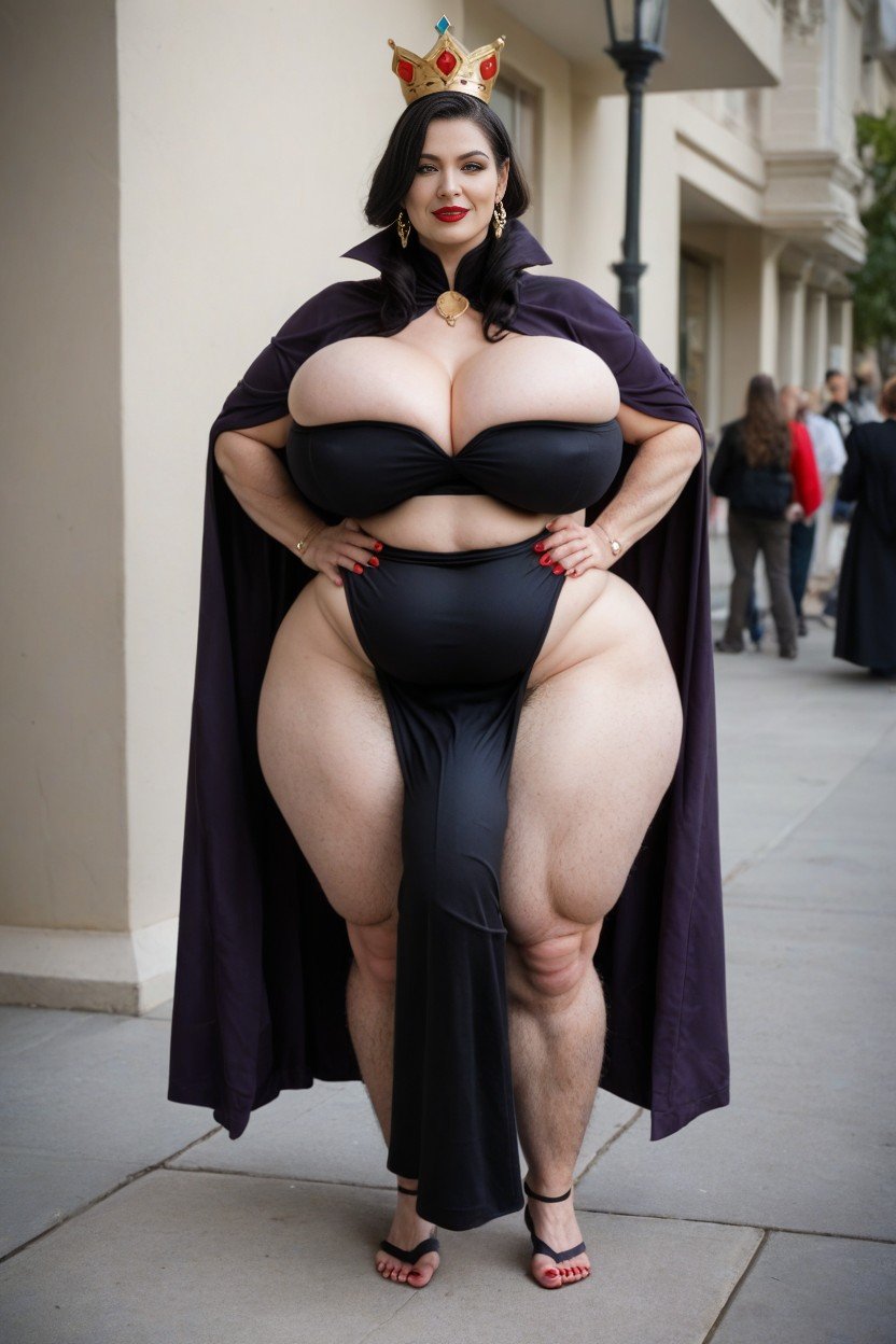 Tied Dark Purple Robe, Gigantic Saggy Breast, 大きな胸ニューハーフAIポルノ