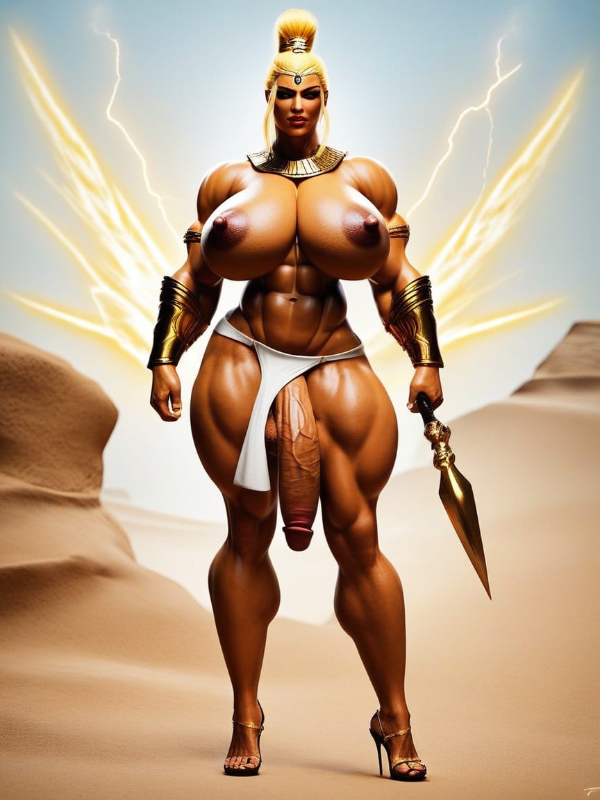Big Nipples, Desert, Thick Shemale AI Porn
