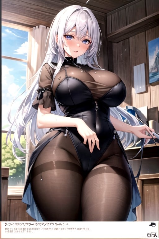 Bigger Female, Thick, SweatyHentai IA