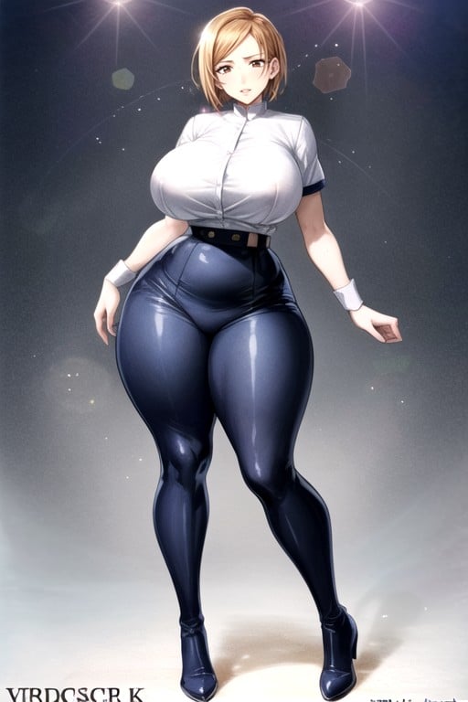 Big Butt Easy Birth Type, Gradient Color Hair, Large Breast Furry AI Porn