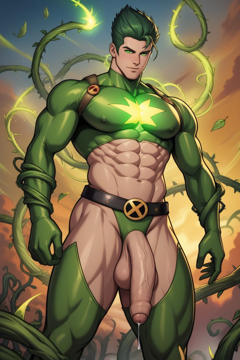 Gigantic, Well Defined Body, Flying AI Gay Porn