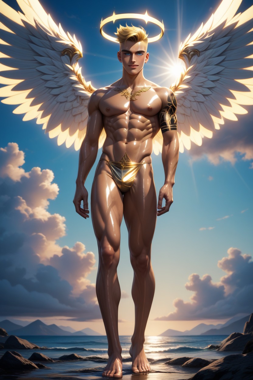 Low Picopico's School, Angel, Torus Halo AI Gay Porn
