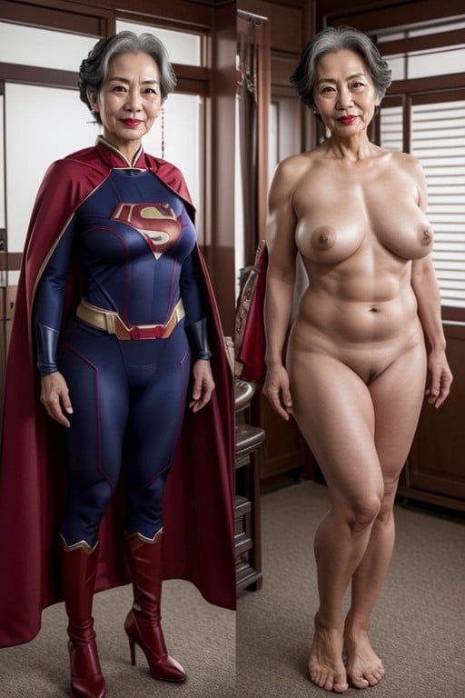 +, 60+, Super Heroi Travesti IA Pornô