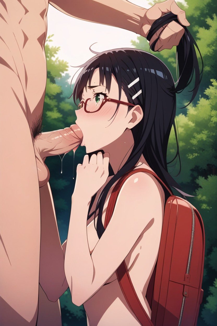 Glasses, Dripping From Eyes, Naked Hentai AI Porn