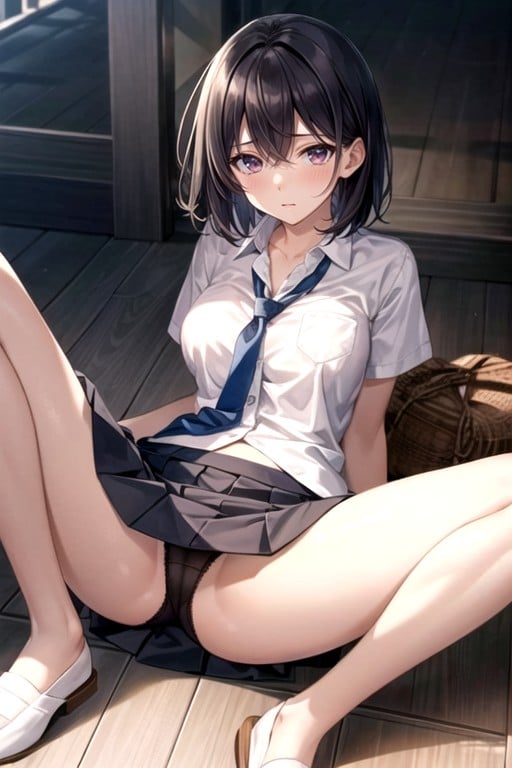 Fit, Uniform, Spreading Legs Hentai AI Porn