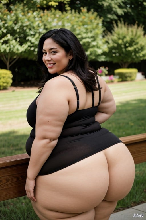 Xtra Thick Pawg, Naked, Thick Thighs Travesti IA Pornô