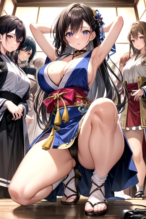 Harem, Japonais, Du Bas Vers Le HautPorno IA Hentai