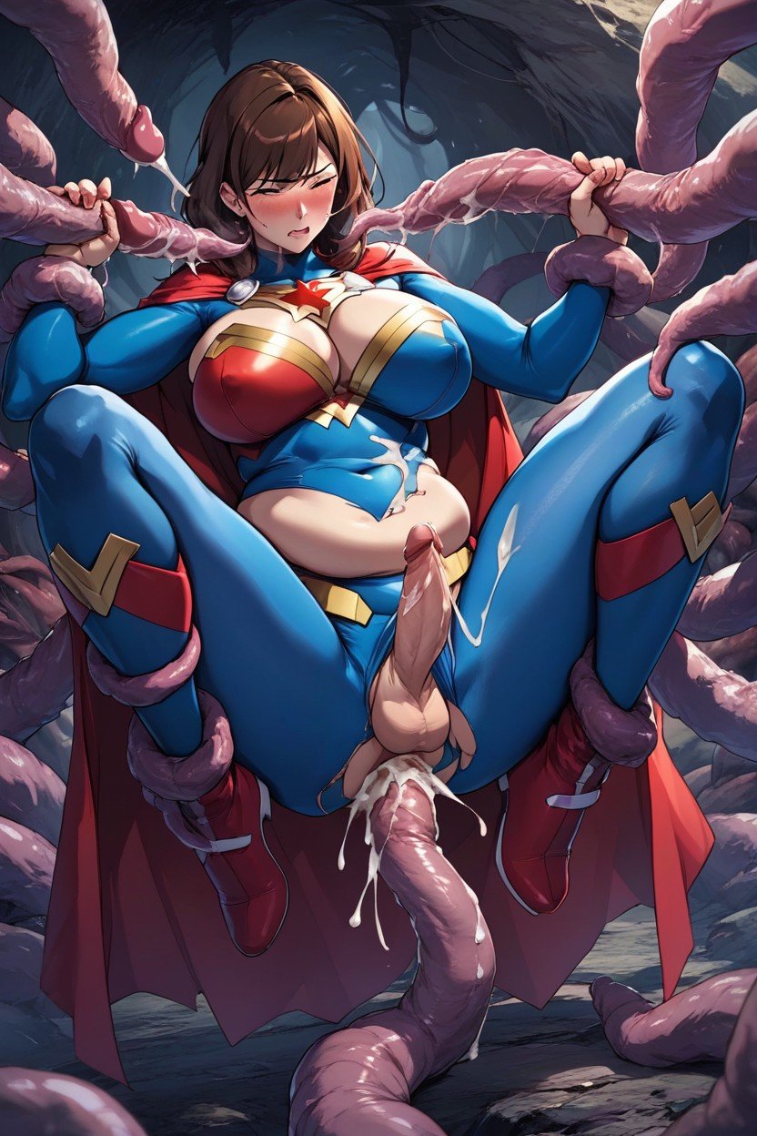 The Shape Of Futanari Penis Is Obvious Under Clothes, Cum In Pants, Super Woman Tight Suitsites.postSEOTitles