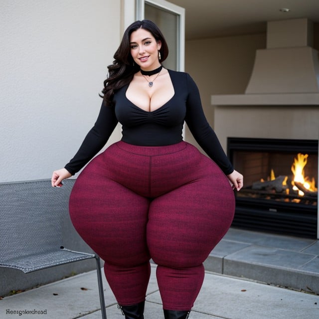 Leggings Pants Jeans, Fully Clothed, Alexis Andrews 게이 AI 포르노