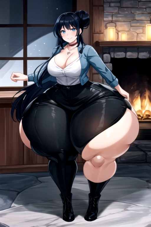 Long Hair, Long Sleeve Shirt, Wide Pixar Step Mom Hips Hentai AI Porn