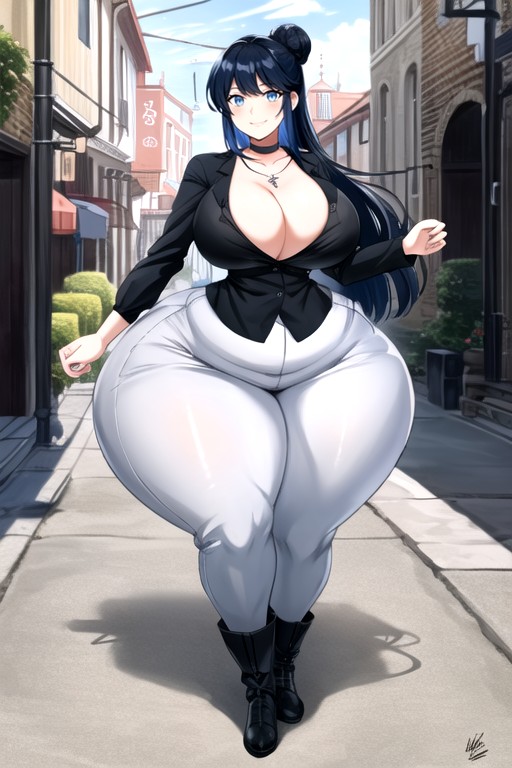 Thick Lines, Blue Eyes, Laneyblue Hentai AI Porn