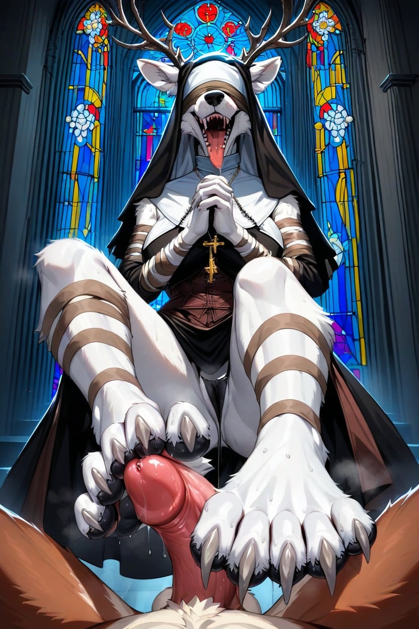 Antlers, En Forme, Lewd Porno IA Furry