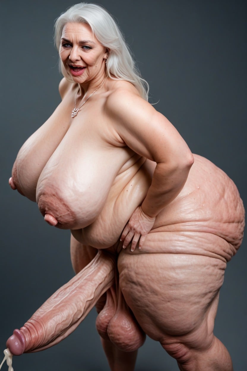 Hyper Long Penis, Veiny Forearms, Enlarged Nipples ニューハーフAIポルノ