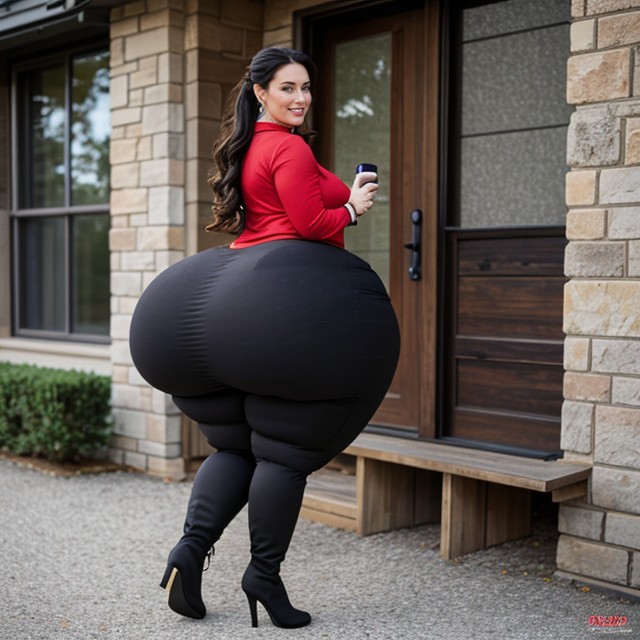Hyper Ass, High Heel Boots, Hips Wider Than Shoulders AI Porn