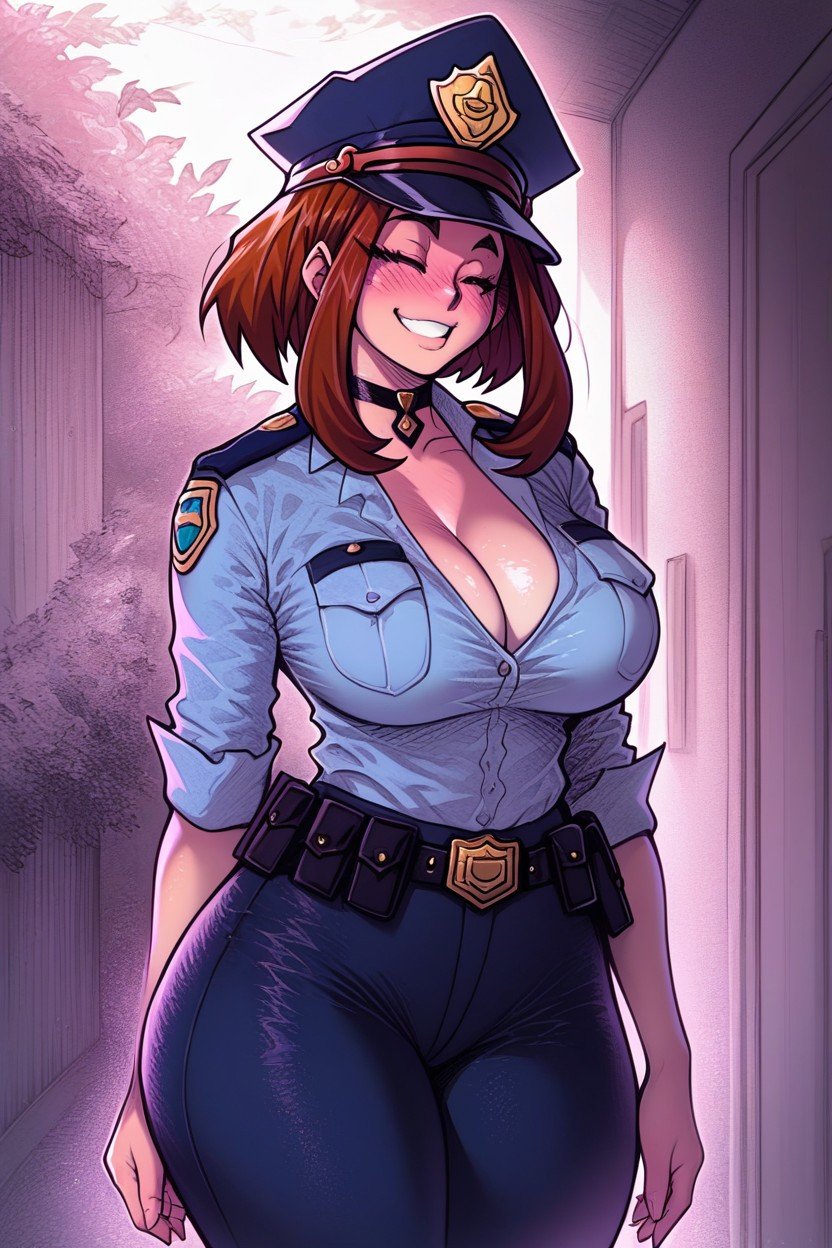 Ochako Uraraka, Choker, DeboutPorno IA transsexuelle