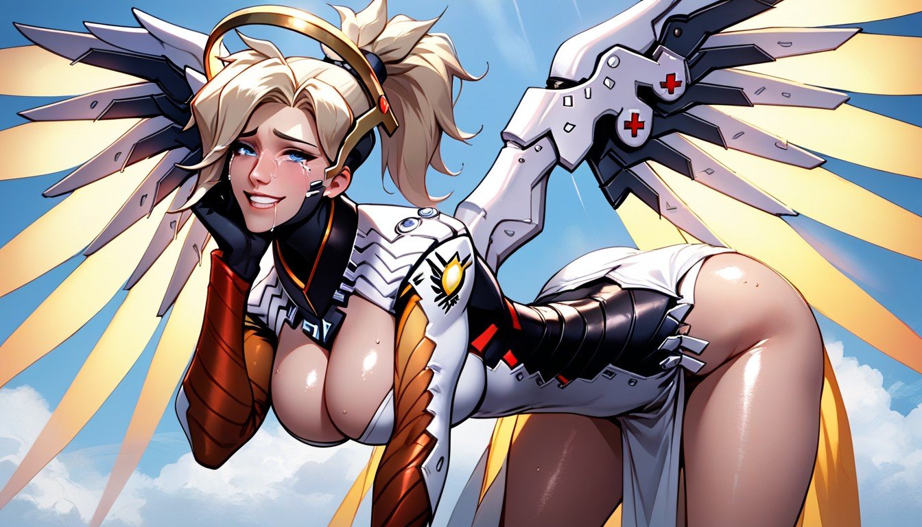 Massive Boobs, Mercy From Overwatch, HeavenAI黃漫