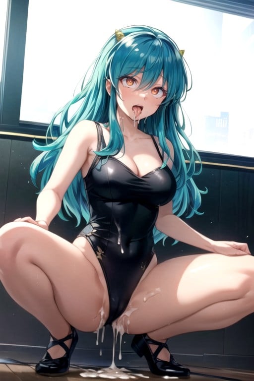 Classroom, Lum (urusei Yatsura), Ahegao Hentai AI Porn