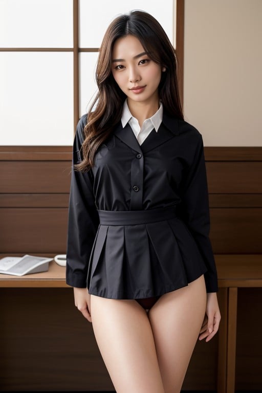 パンチラ, 18+, 制服ニューハーフAIポルノ