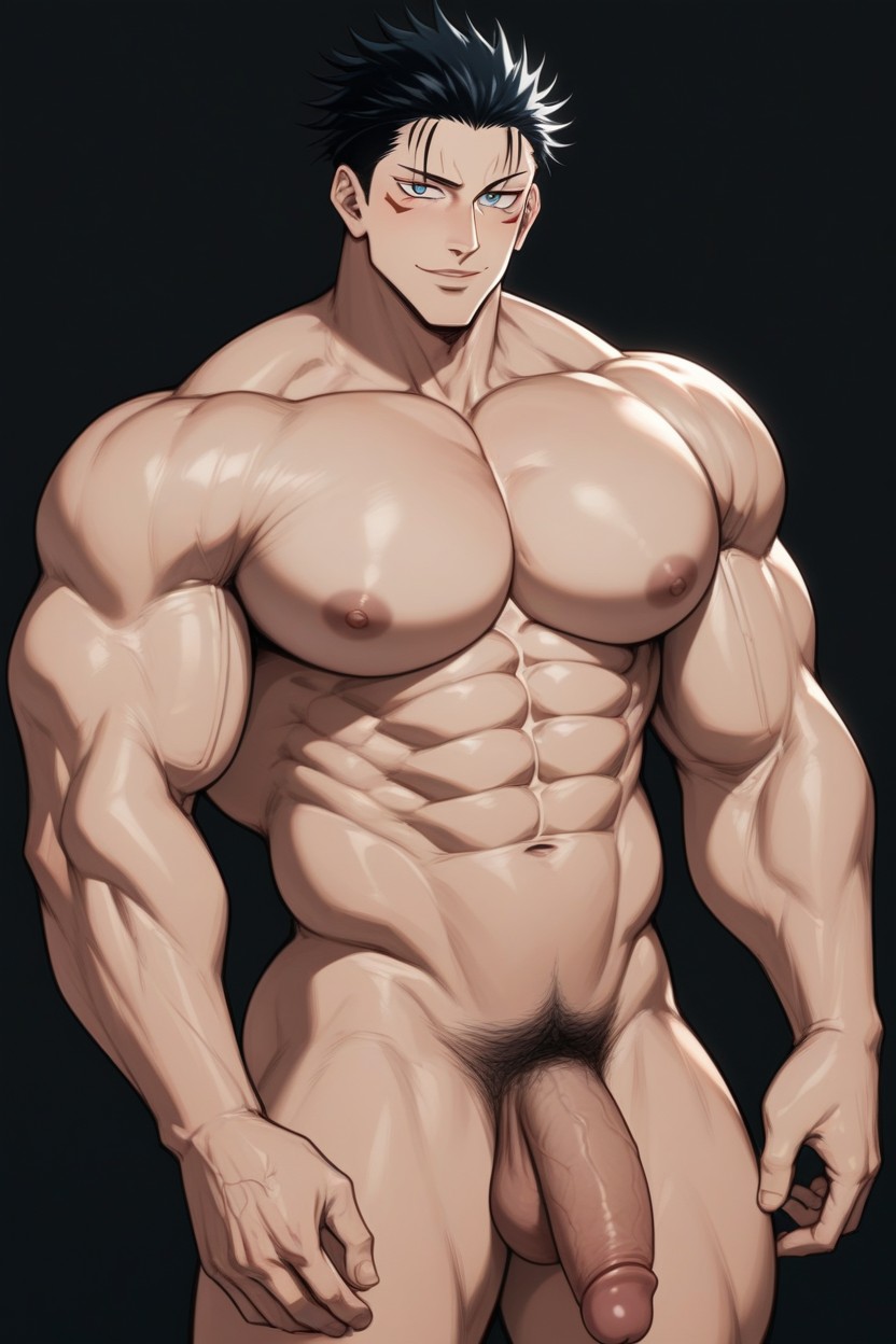 Fat Pecs, Perfectly Drawn, Toji Fushiguro AI Gay Porn