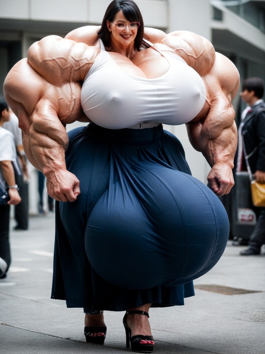 Hyper Gigantic Massive Muscles, Hyper Gigantic Massive Penis Bulge, Hyper Gigantic Massive Muscles Travesti IA Pornô