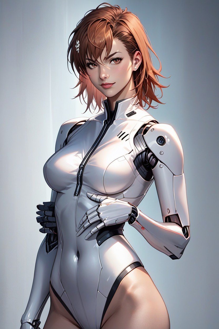 Robotic Hands, Waist Shot, Misaka Mikoto From A Certain Magical Index헨타이 AI 포르노