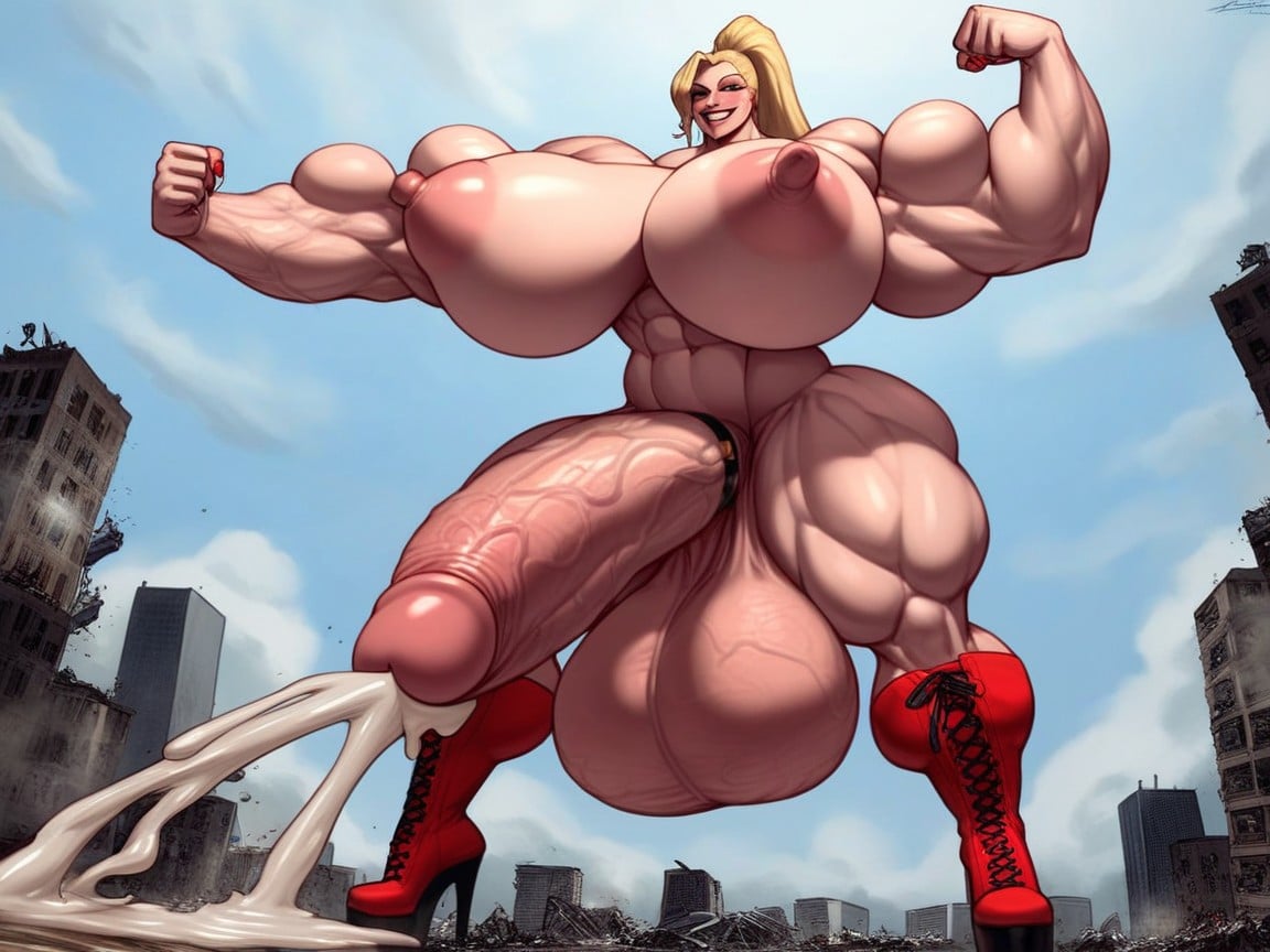 Huge Extremely Veiny Cock, Absurdly Huge Hyper Muscles, Massive Cock人妖AI色情