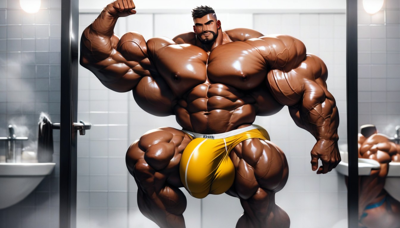 1 Person, 18+, Massive Pecs AI Gay Porn
