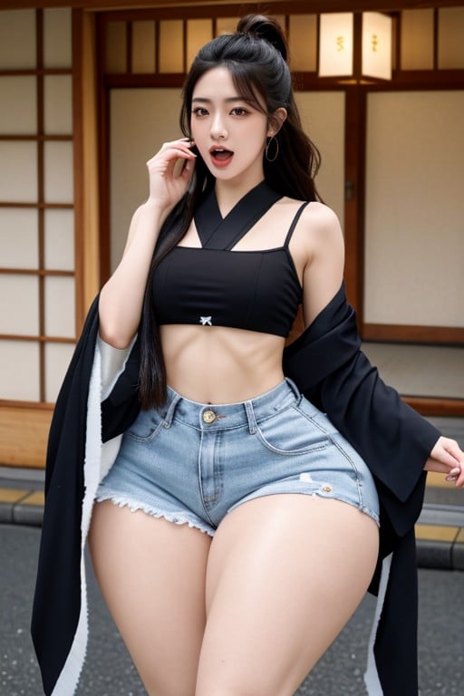 Extremely Large Ass, Fit, Japanese Shemale AI Porn