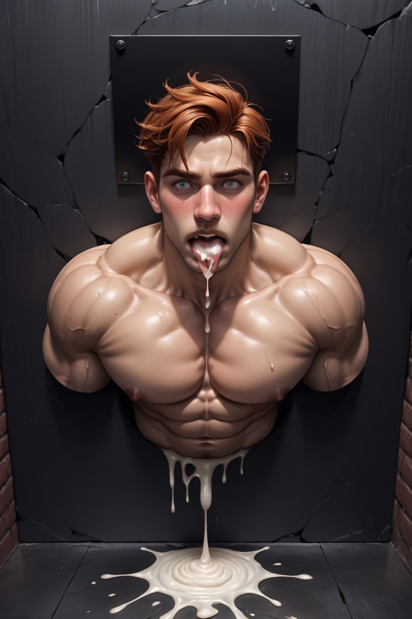 Round Squishy Pectorals, Gorgeous, Feminine AI Gay Porn