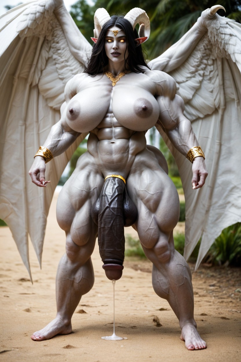 Gigantic Biceps, Goddess, Muscular Veins Shemale AI Porn