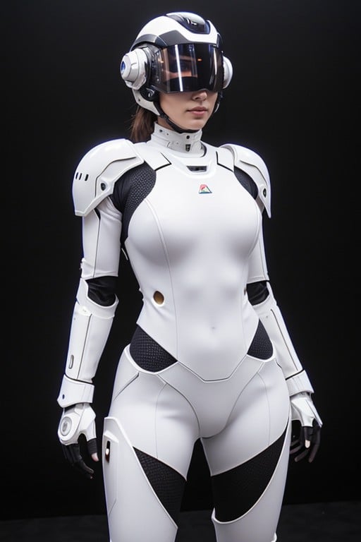 Weapon, White Armour, Pose FightPorno IA transsexuelle