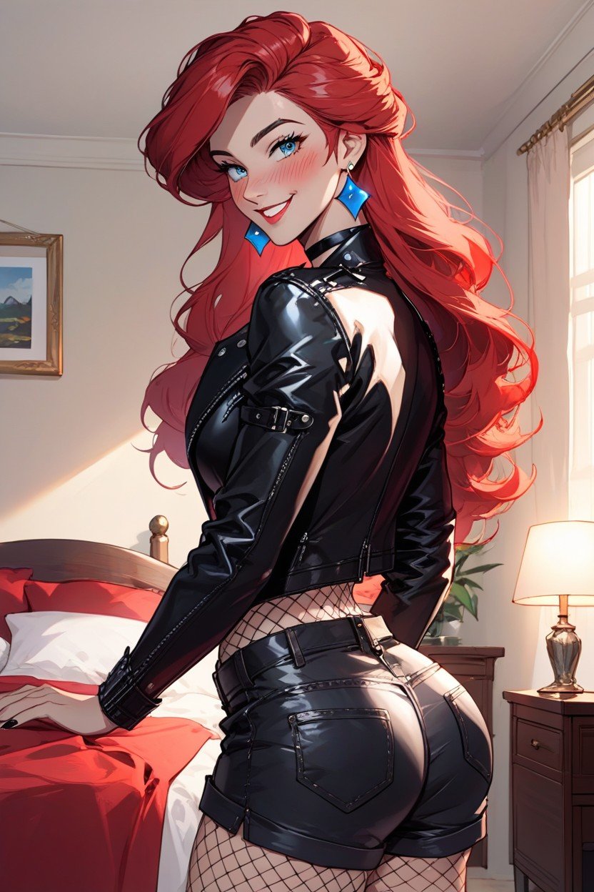 Rounded Ass, Hourglass Body, Ariel From DisneyヘンタイAIポルノ